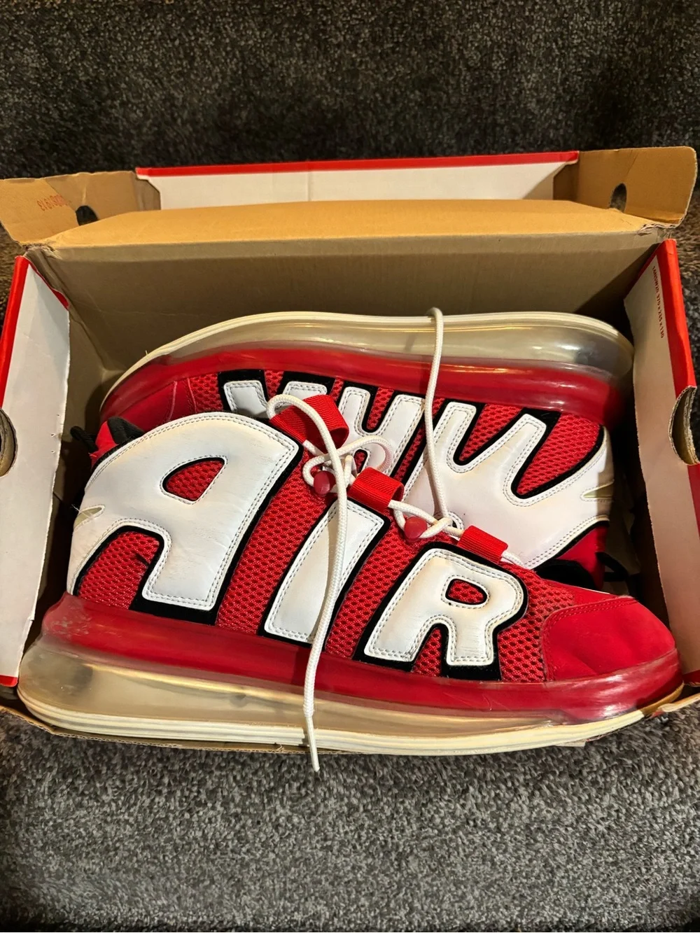 Nike Air More Uptempo 720 Red Size 13 Pippens authentic